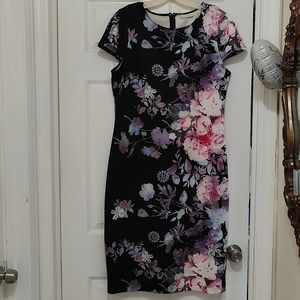 New York & Co floral midi dress size Large
